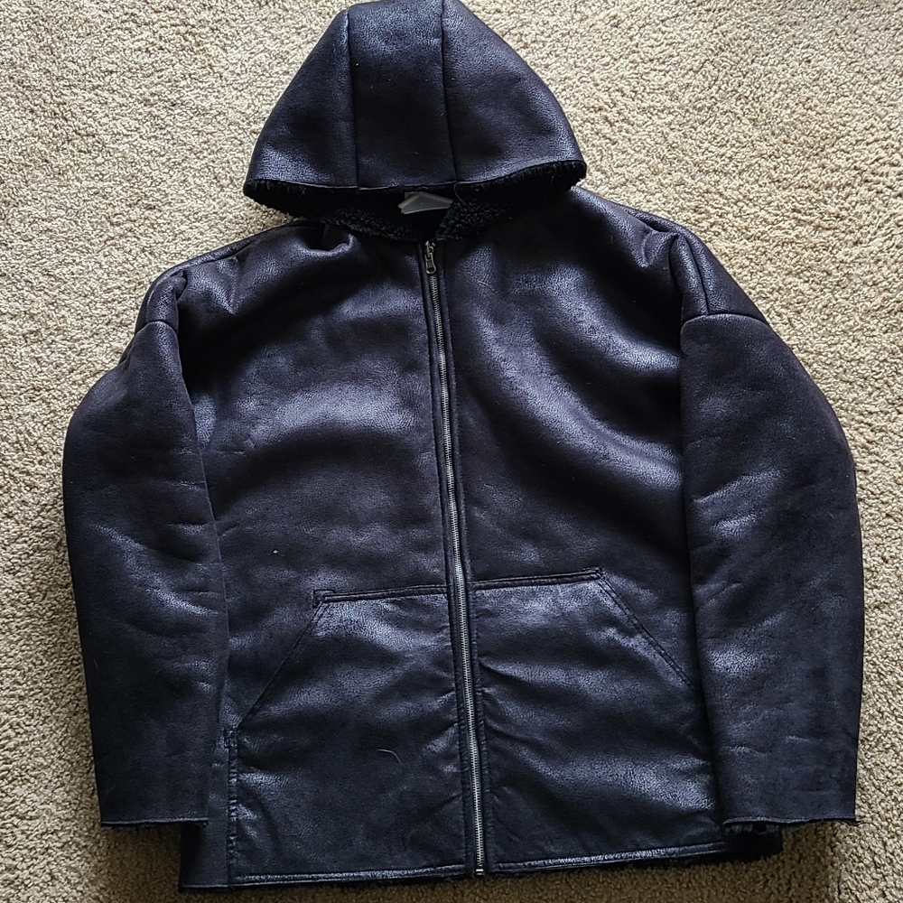 Faux Shearling boxy minimal jacket